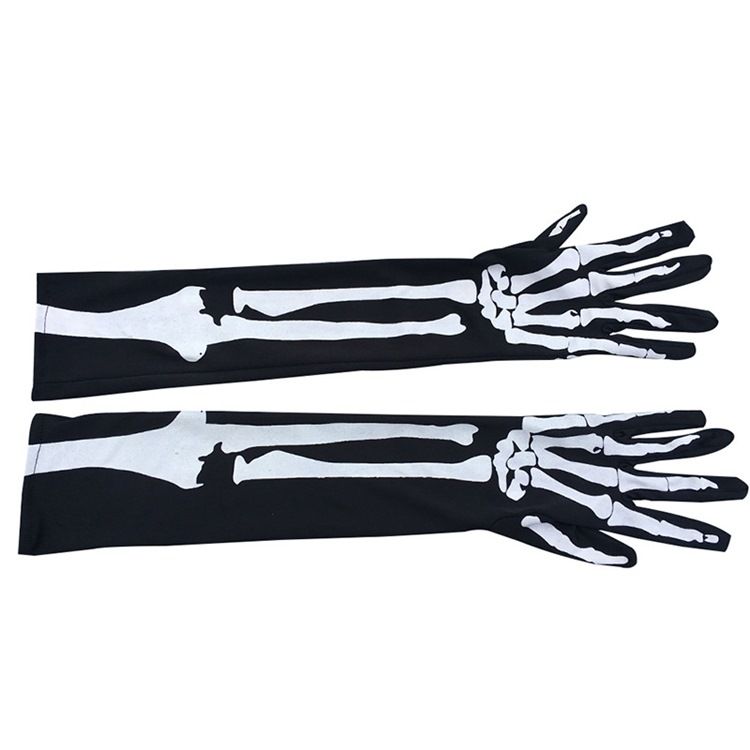 Damer Cosplay Skull Halloween Handsker