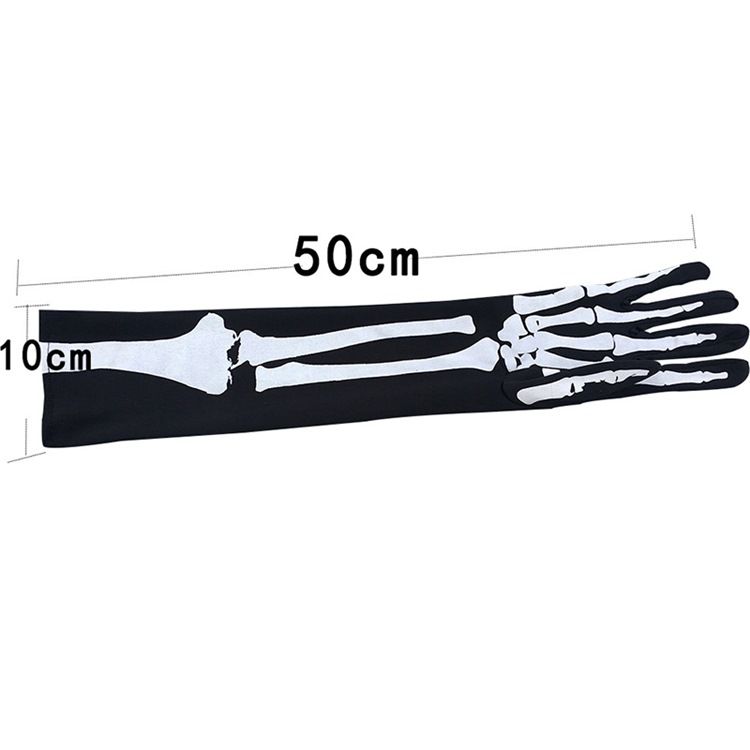 Damer Cosplay Skull Halloween Handsker