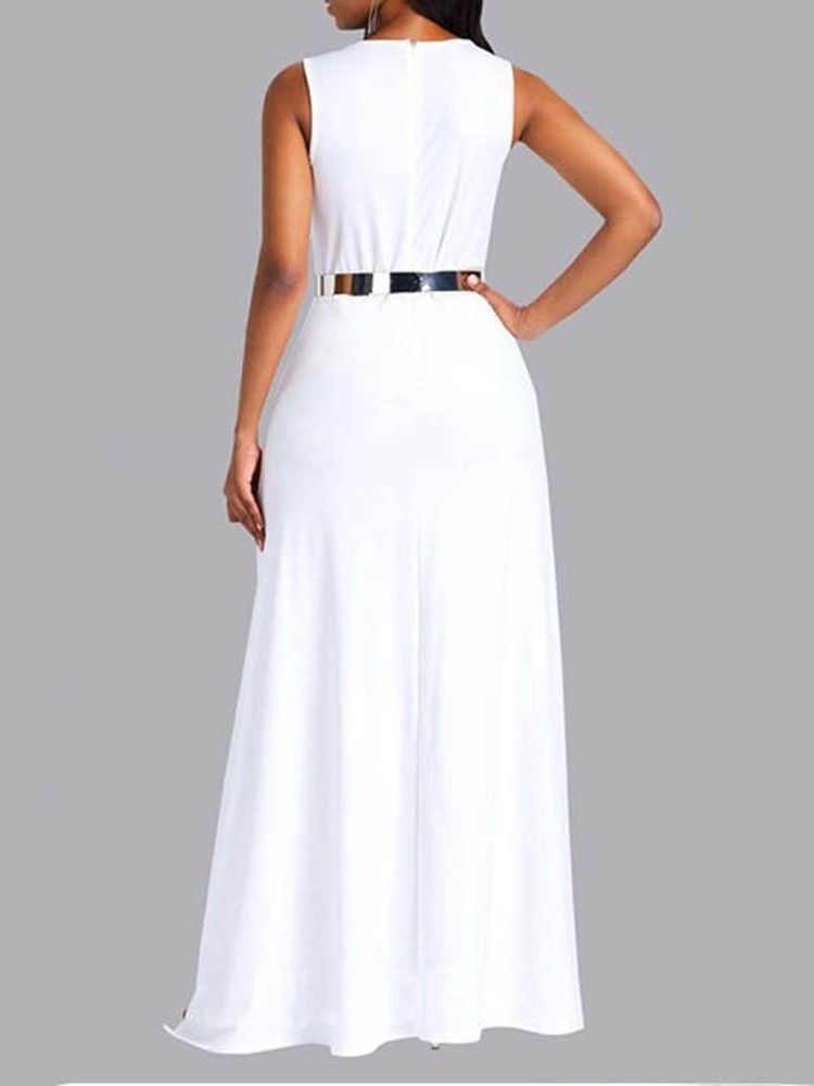 Plain Full Length Fashion Slim Women's Jumpsuit