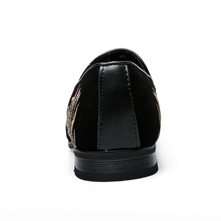 Broderi Slip-on Loafers Til Mænd