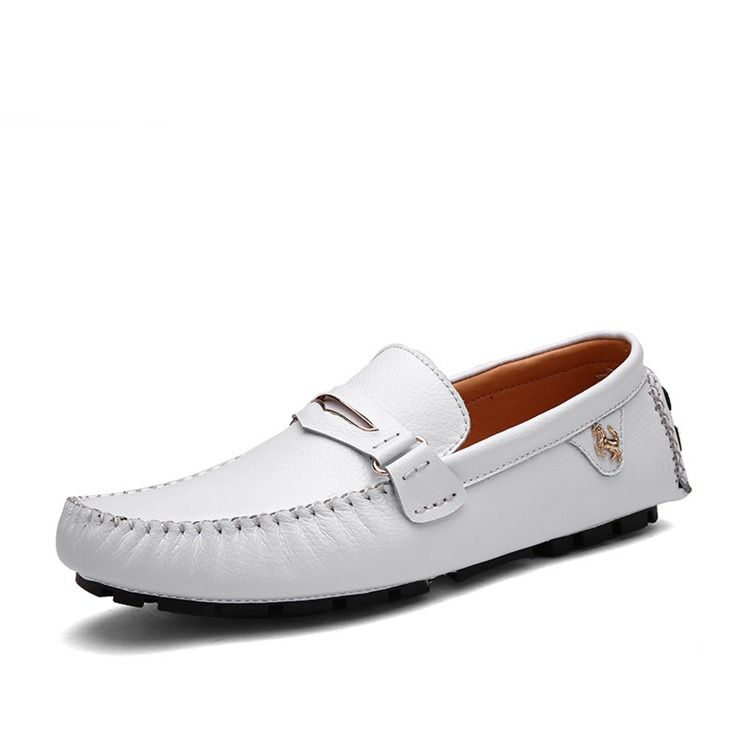 Buckle Slip-on Moccasin-gommino Til Mænd