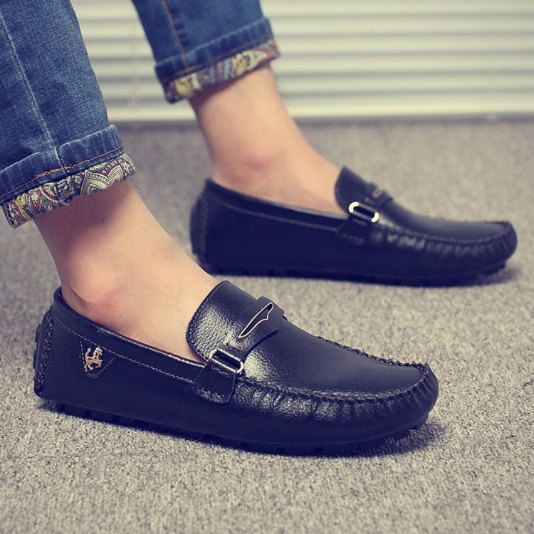 Buckle Slip-on Moccasin-gommino Til Mænd