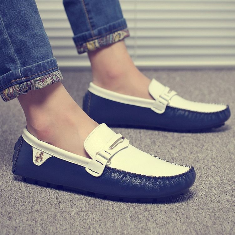 Buckle Slip-on Moccasin-gommino Til Mænd