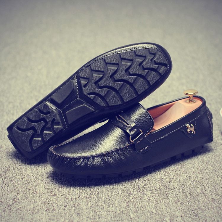 Buckle Slip-on Moccasin-gommino Til Mænd