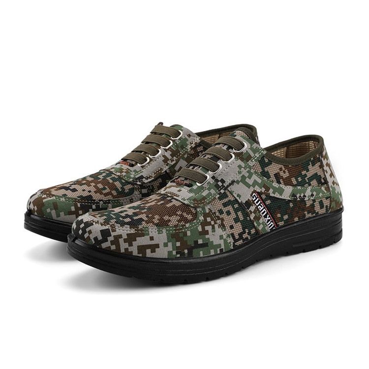 Camouflage Low-cut Øvre Runde Tå Herreskatesko