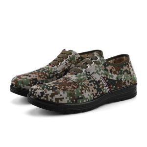 Camouflage Low-cut Øvre Runde Tå Herreskatesko