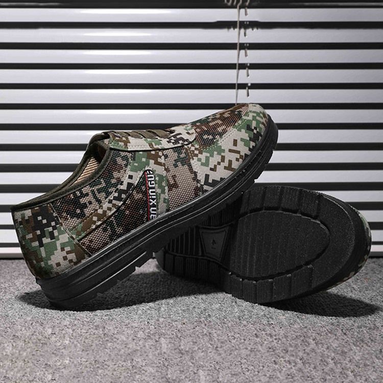 Camouflage Low-cut Øvre Runde Tå Herreskatesko