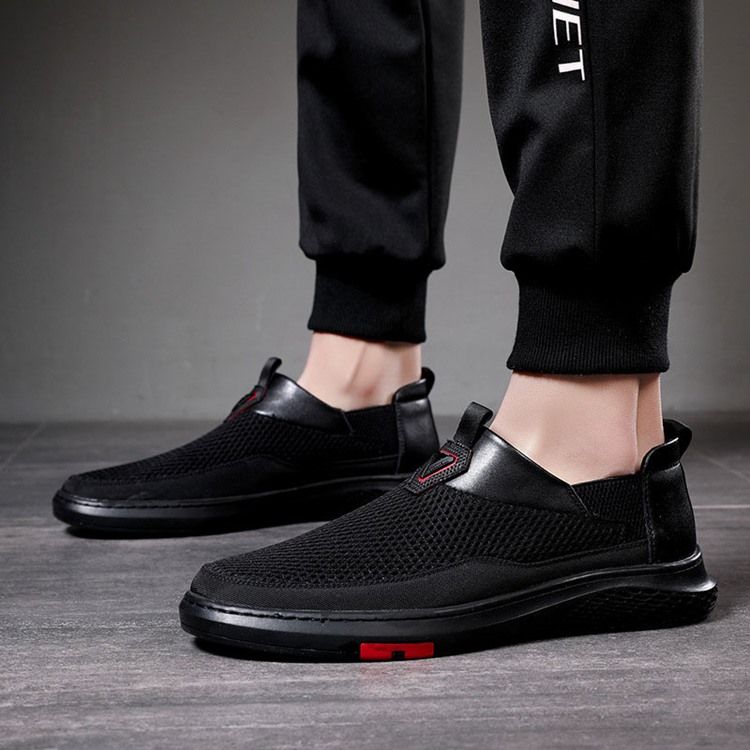 Enkel Low-cut Øvre Slip-on Herresko