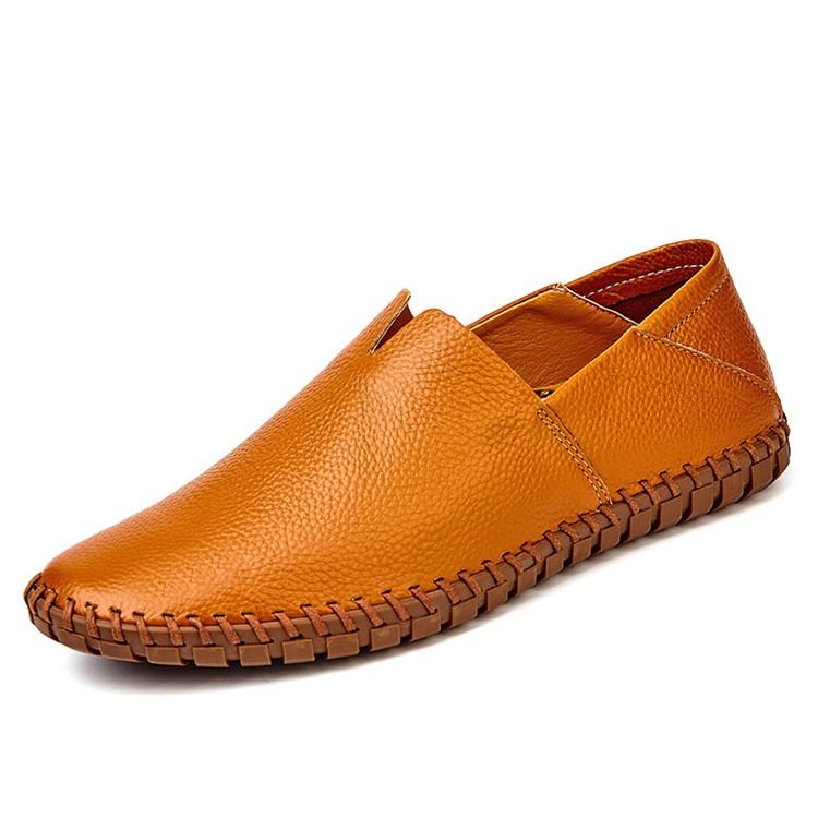 Mænds Slip-on Plain Low-cut Upper Round Toe Casual Sko