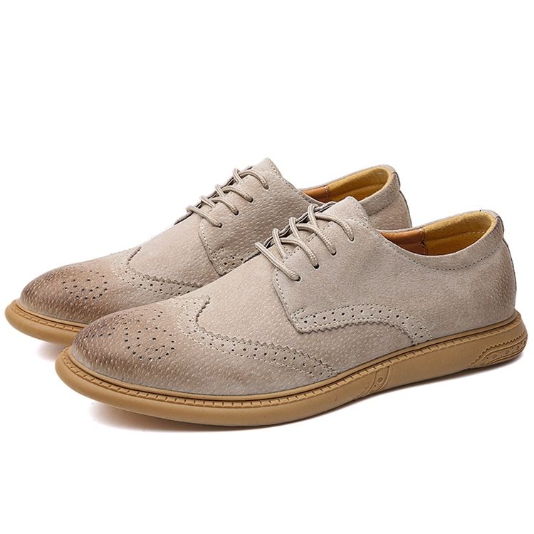 Nubuck Læder Low-cut Øvre Mænds Arbejdssko