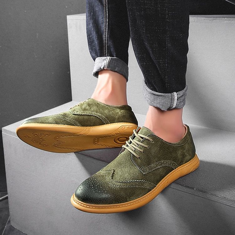 Nubuck Læder Low-cut Øvre Mænds Arbejdssko