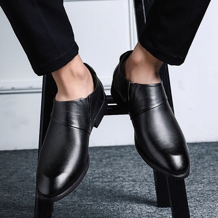 Plain Low-cut Upper Pointed Toe Herresko