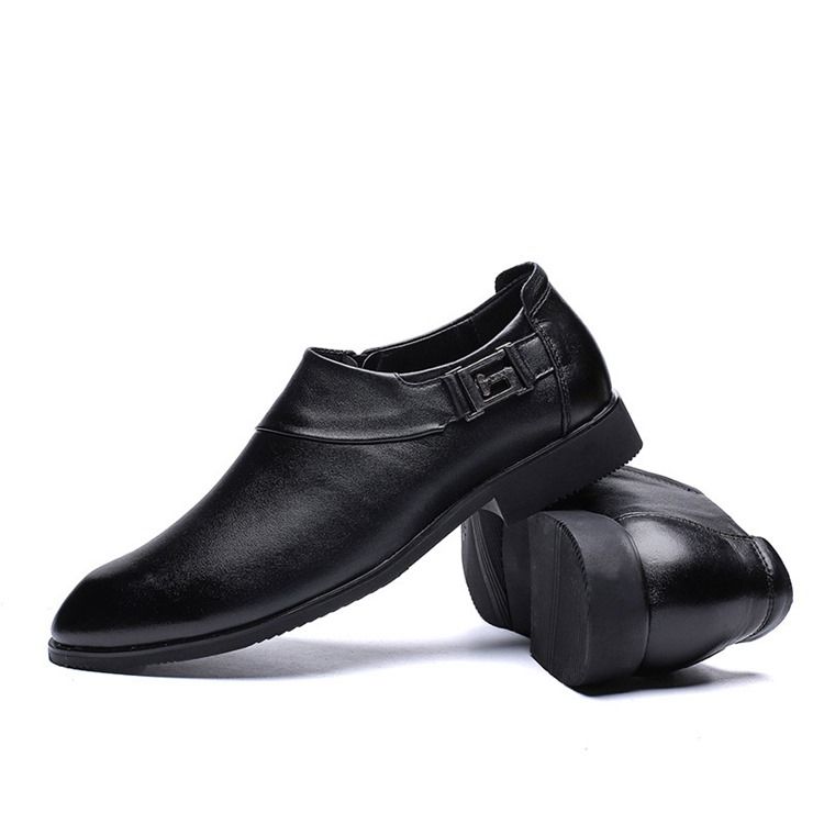 Plain Low-cut Upper Pointed Toe Herresko