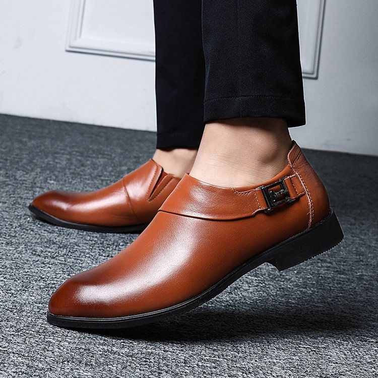 Plain Low-cut Upper Pointed Toe Herresko