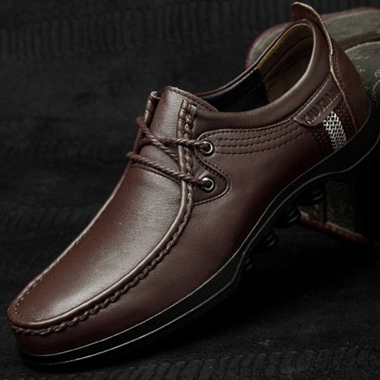 Plain Round Toe Low-cut Øvre Mænds Arbejdssko