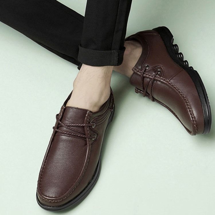 Plain Round Toe Low-cut Øvre Mænds Arbejdssko