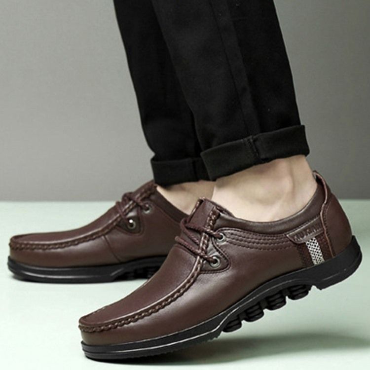 Plain Round Toe Low-cut Øvre Mænds Arbejdssko