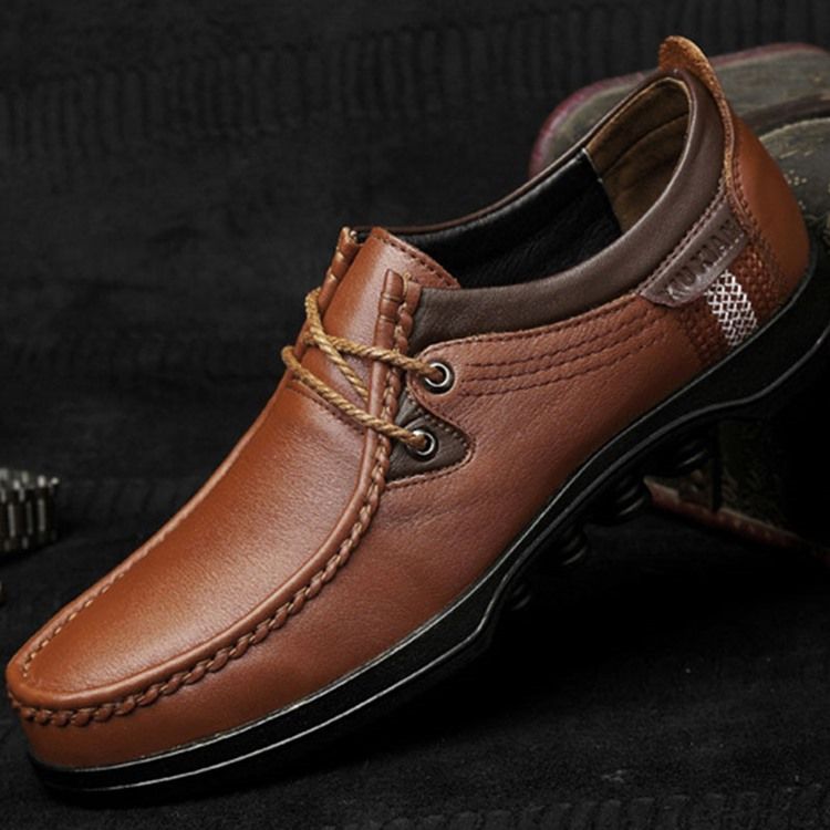 Plain Round Toe Low-cut Øvre Mænds Arbejdssko