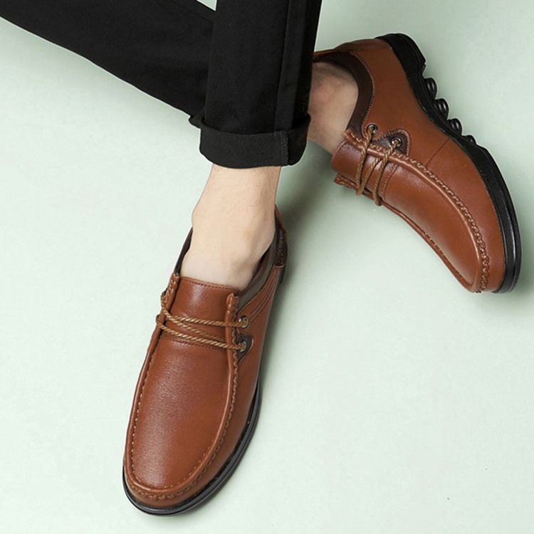 Plain Round Toe Low-cut Øvre Mænds Arbejdssko