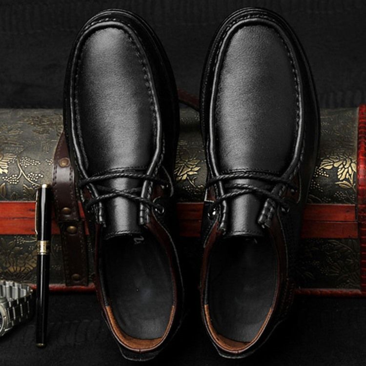 Plain Round Toe Low-cut Øvre Mænds Arbejdssko