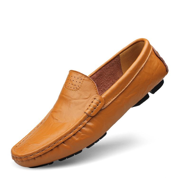 Plain Slip-on Loafers Til Mænd