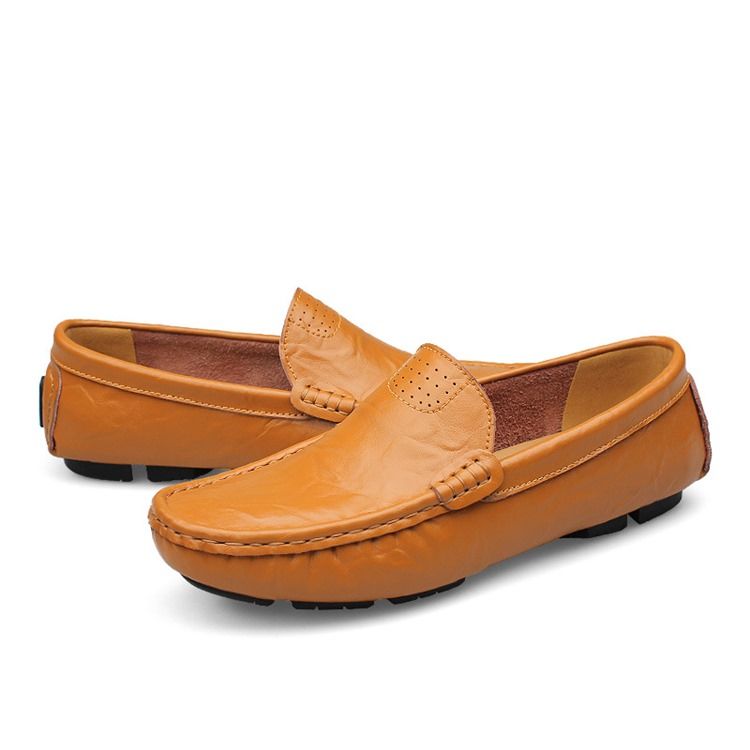 Plain Slip-on Loafers Til Mænd