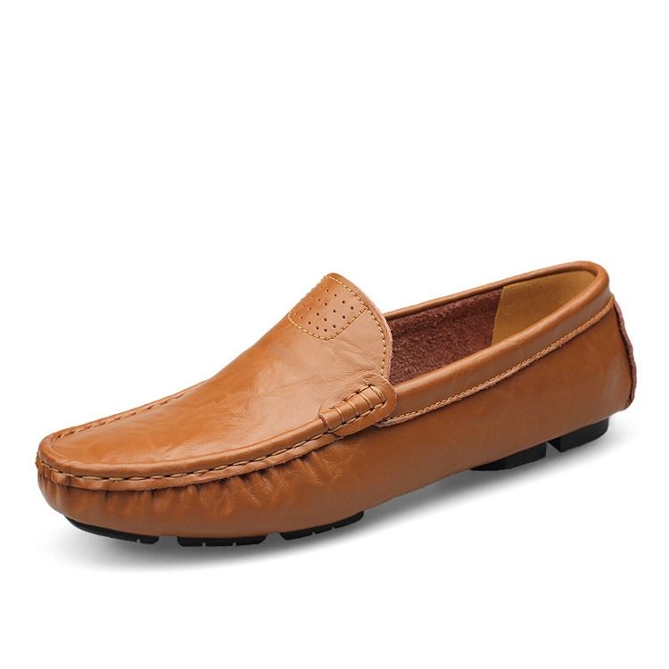 Plain Slip-on Loafers Til Mænd