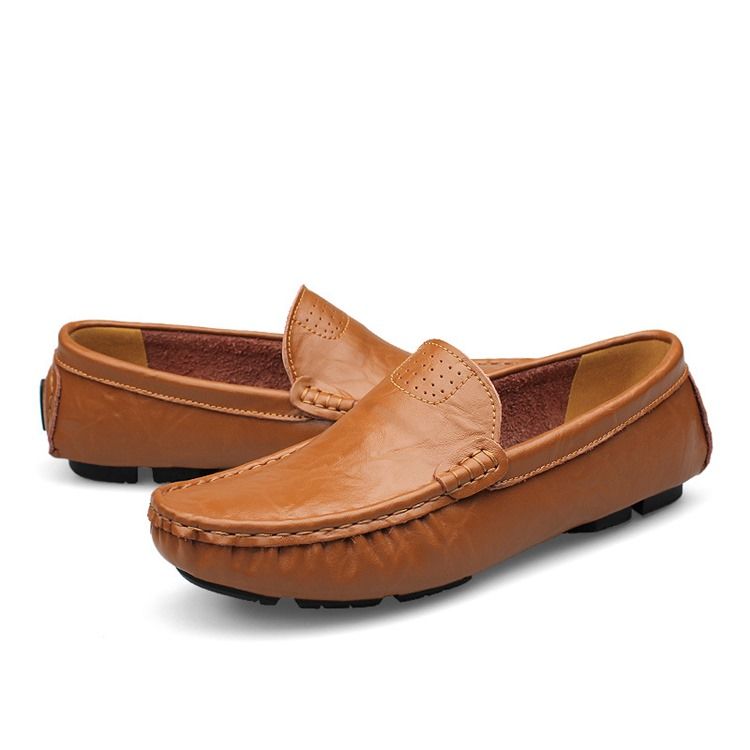 Plain Slip-on Loafers Til Mænd