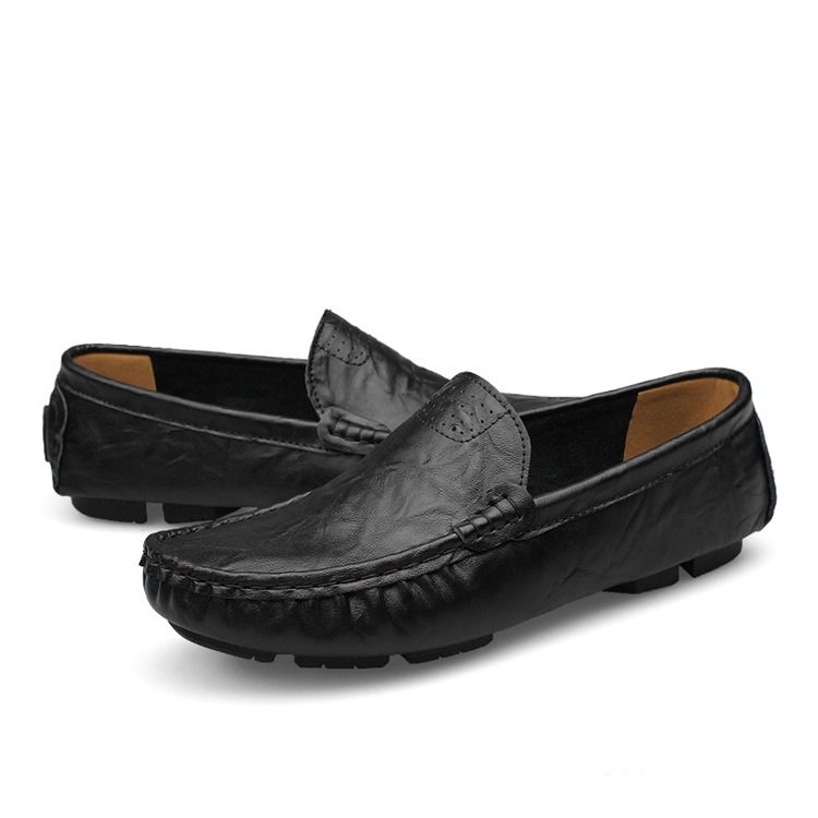 Plain Slip-on Loafers Til Mænd