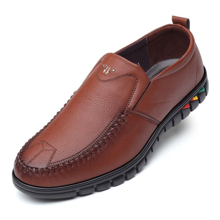 Pu Slip-on Round Toe Herre Komfortable Sko