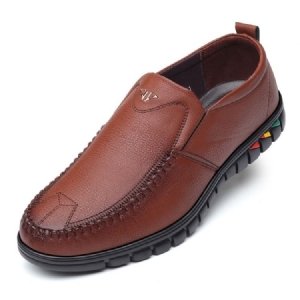 Pu Slip-on Round Toe Herre Komfortable Sko