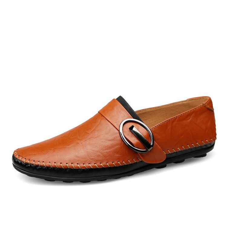 Pu Spænde Slip-on Loafers Til Mænd