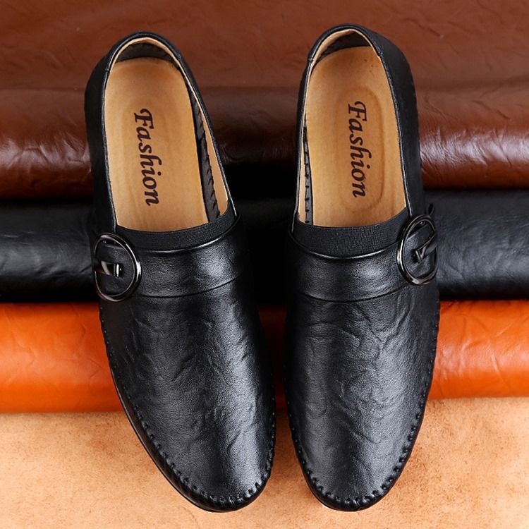 Pu Spænde Slip-on Loafers Til Mænd