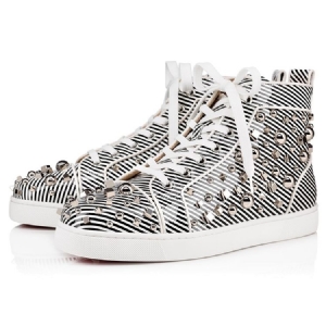 Sequin Stripe Round Toe Herreskatesko