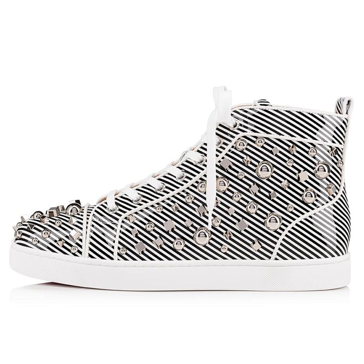 Sequin Stripe Round Toe Herreskatesko