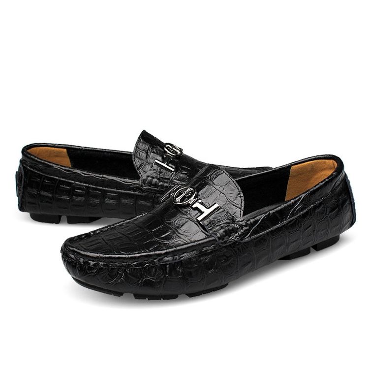 Slip-on Loafers Til Mænd Med Rund Pailletter