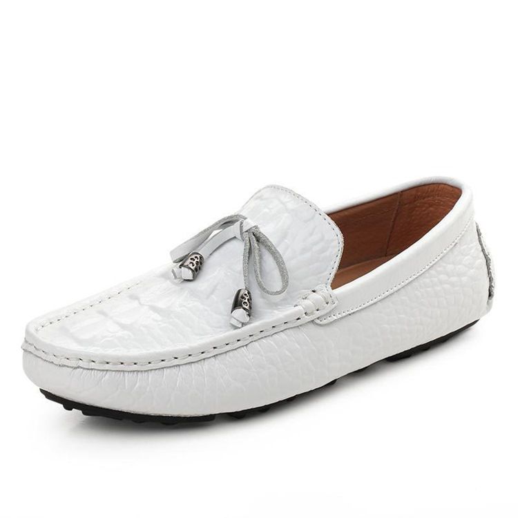 Slip-on Plain Round Toe Herres Casual Sko