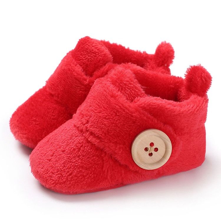 Almindelig Velcro Button Toddler Shoes