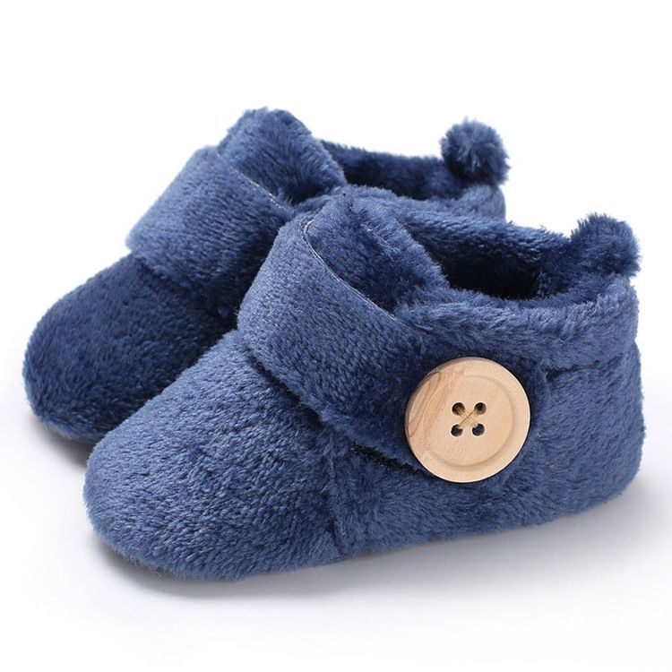 Almindelig Velcro Button Toddler Shoes