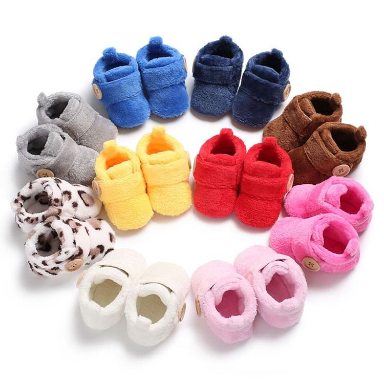 Almindelig Velcro Button Toddler Shoes