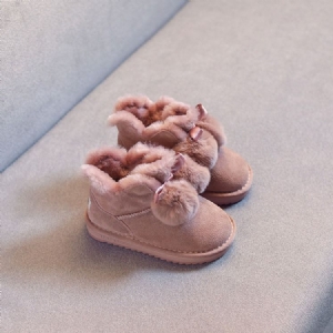 Bow Slip-on Baby Snow Boots