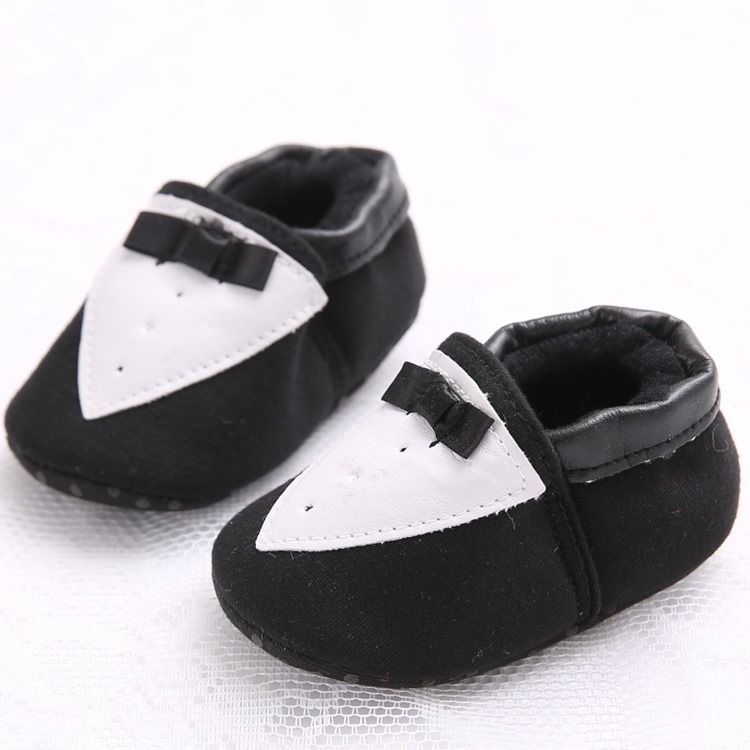 Bowknot Color Block Slip-on Toddler Shoes