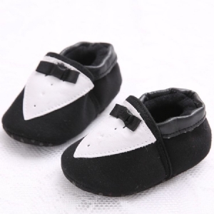 Bowknot Color Block Slip-on Toddler Shoes