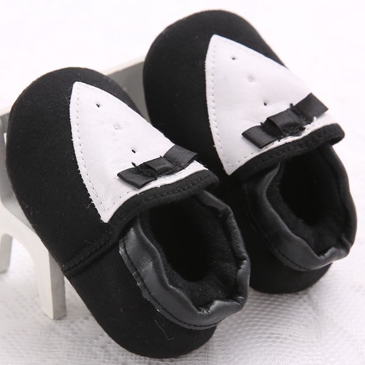 Bowknot Color Block Slip-on Toddler Shoes