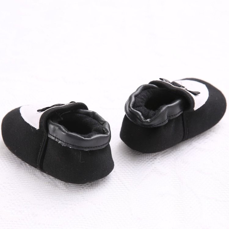 Bowknot Color Block Slip-on Toddler Shoes