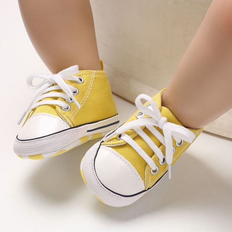 Candy Color Lace-up Baby Shoes