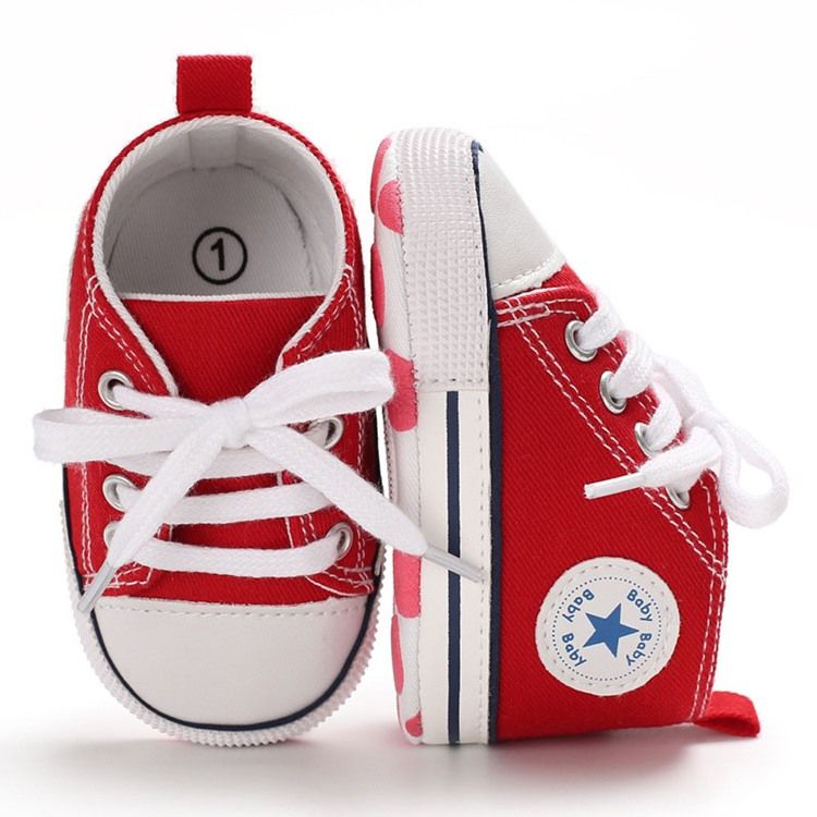 Candy Color Lace-up Baby Shoes