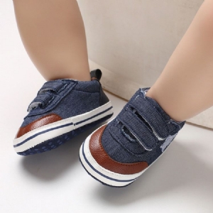 Canvas Velcro Color Block Toddler Shoes