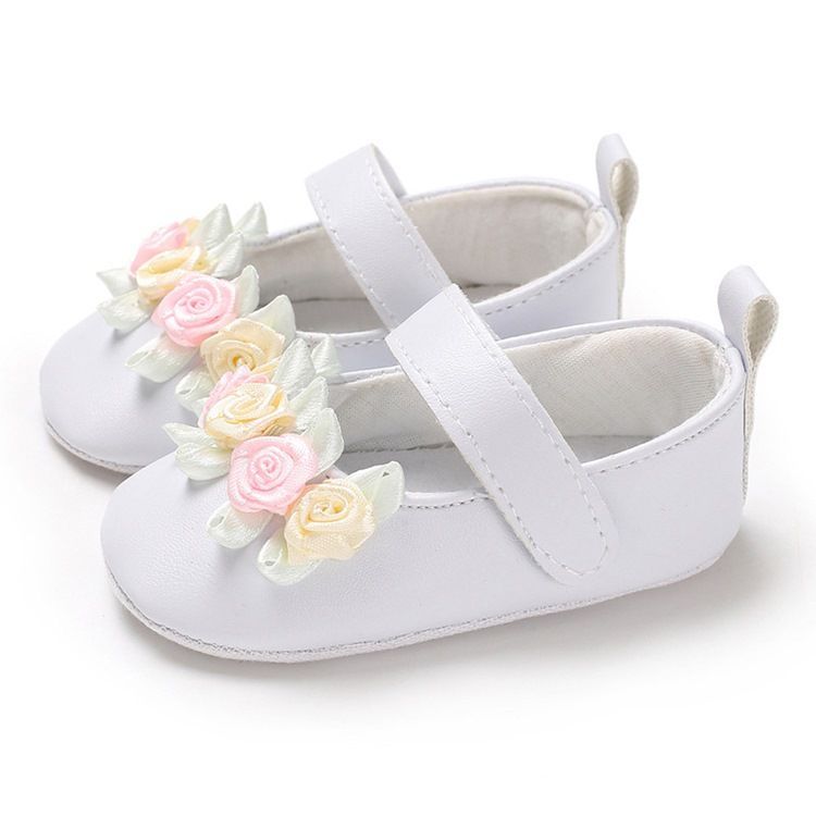 Floral Velcro Baby Girl Shoes