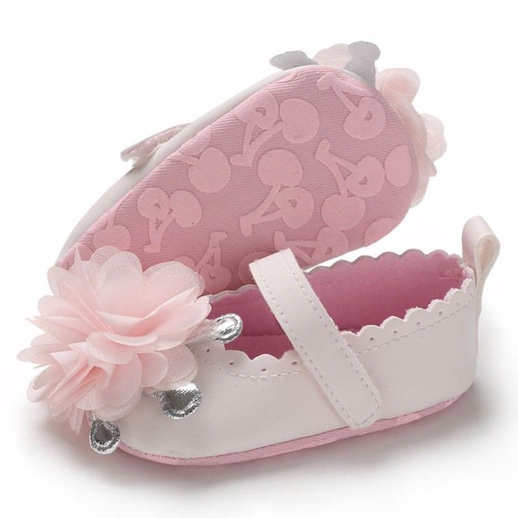 Floral Velcro Baby Toddler Shoes